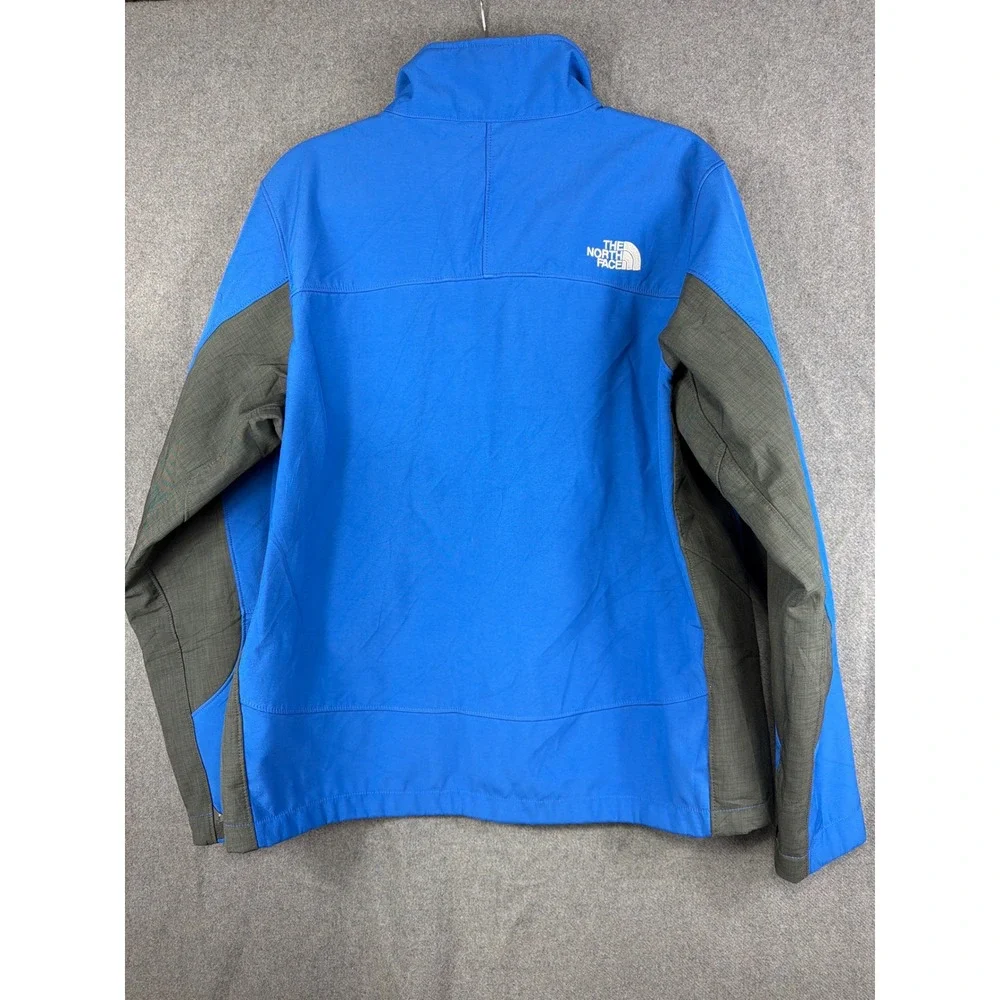 The North Face Blue‎ Softshell Jacket Mens Large FlashDry Outdoor Fleece Lined